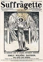 Suffragette, Emily Wilding Davison memorial issue, 13 June 1913, of the newspaper edited by Christobel Pankhurst This picture is the copyright of the Lordprice Collection