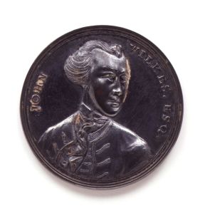 John Wilkes medal by unknown artist, 1768. (C) National Portrait Gallery, London, NPG 1702