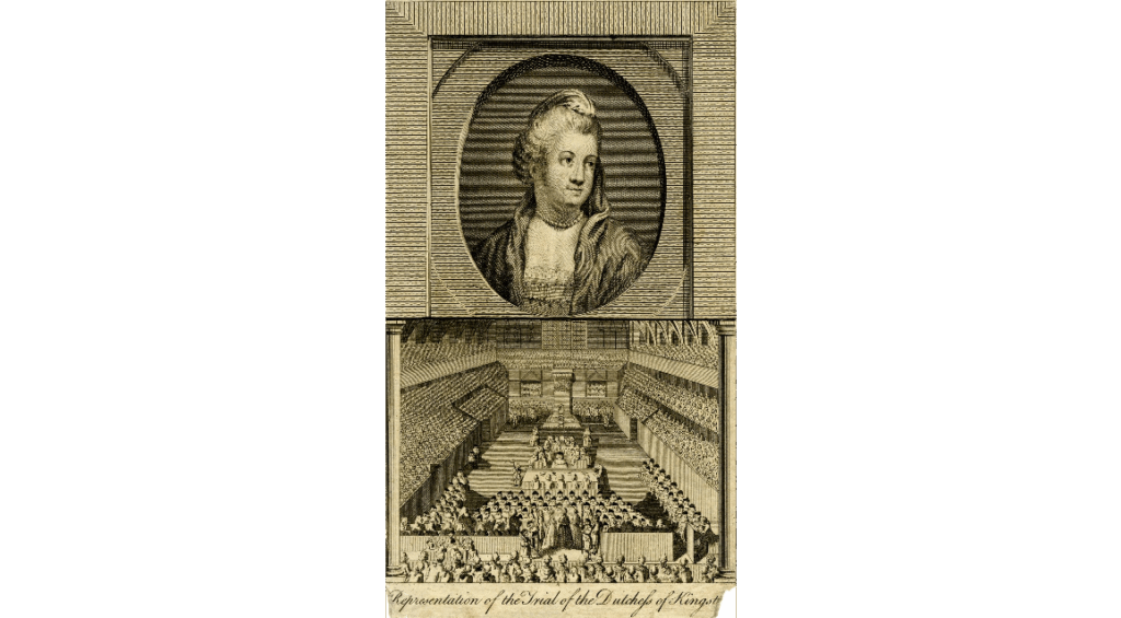 ‘The doubly-noble prisoner’: The trial of Elizabeth Chudleigh, countess of Bristol, or duchess of Kingston?