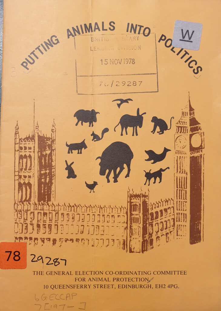 Speaking about Animal Rights in the History of Parliament Oral History Project