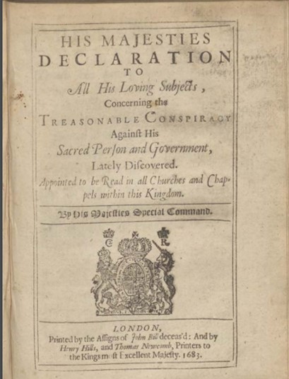 March 1672: The Declaration of Indulgence